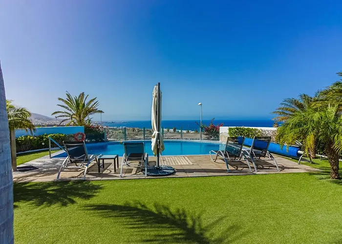 Вилла Eleonora, Luxury With Heated Pool Ocean View In Adeje, Tenerife *