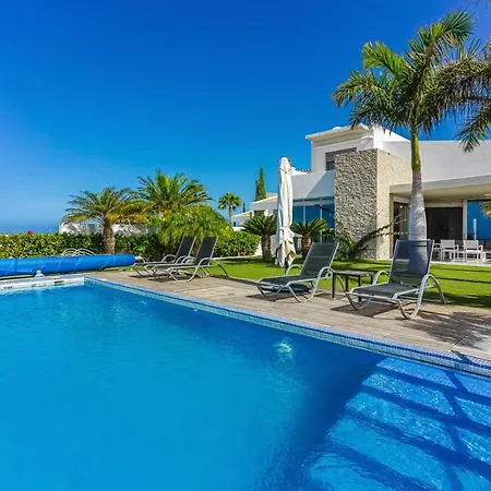 Vila Eleonora, Luxury With Heated Pool Ocean View In Adeje, Tenerife