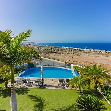 Eleonora, Luxury With Heated Pool Ocean View In Adeje, Tenerife 빌라 *