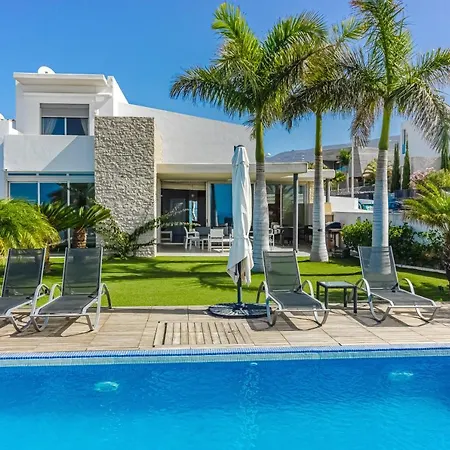 Vila Eleonora, Luxury With Heated Pool Ocean View In Adeje, Tenerife