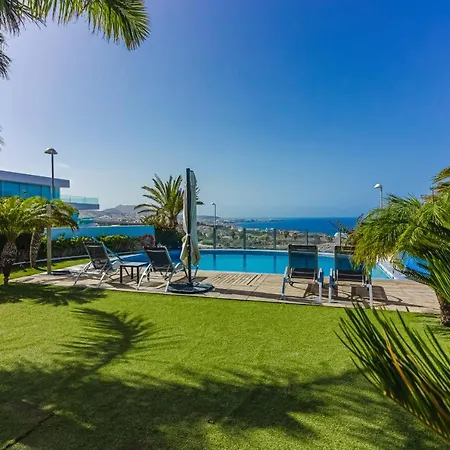 Eleonora, Luxury With Heated Pool Ocean View In Adeje, Tenerife